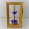 Sanduhr 5min. 14.5cm Lilla, im Tannenholz Gerstel Lilla Sand