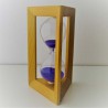 Sanduhr 5min. 14.5cm Lilla, im Tannenholz Gerstel Lilla Sand