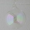 Glaskugel uni AB 4 cm klar-AB zum hängen