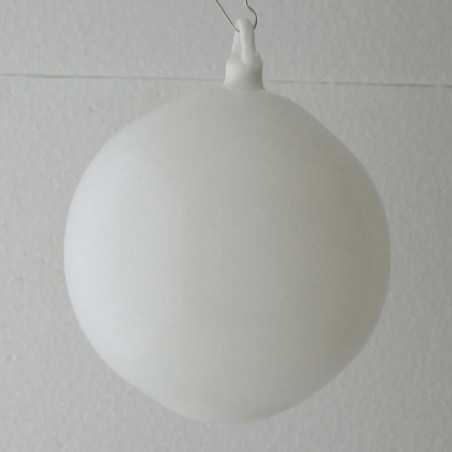 Glaskugel  7 cm Weiss zum hängen