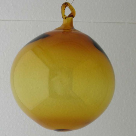 Glaskugel uni 80mm Gelb zum hängen