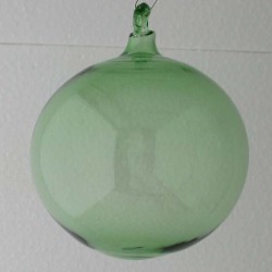 Glaskugel uni 8 cm Grün zum hängen