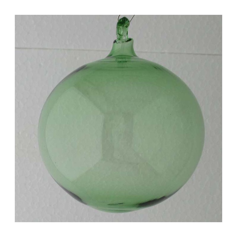 Glaskugel uni 8 cm Grün zum hängen