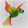 Glasvogel, Papagei 70 mm mini zum hängen,