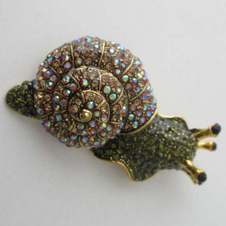 Schnecke Broschen Großen Funkelnden Strass