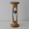 Sanduhr 1 Min 105mm zylindrisch Glas in Holzgestell Buche Natur,