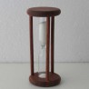 Sanduhr 0.5 min. 90mm Weiss, im Holzgestell rund