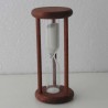 Sanduhr 0.5 min. 90mm Weiss, im Holzgestell rund