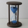 Sanduhr 10 Min. 9cm Glas in Holzgestell Buche dunkel gebeizt Sanduhr 10 Min. 9cm Glas in Holzgestell Buche dunkel gebeizt