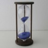 Sanduhr 5 min 12cm im Buchenholz Gestell dunkel gebeizt