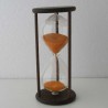 Sanduhr 5 min 12cm im Buchenholz Gestell dunkel gebeizt