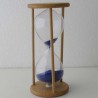 Sanduhr 20 min. 12 cm im Holzgestell Buche rund