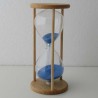 Sanduhr 20 min. 12 cm im Holzgestell Buche rund