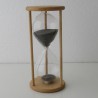 Sanduhr 20 min. 12 cm im Holzgestell Buche rund