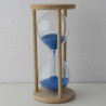 Sanduhr 30 min. 12 cm im Holzgestell Buche rund