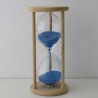 Sanduhr 30 min. 12 cm im Holzgestell Buche rund