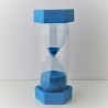 Sanduhr 50 Min. 15.5 cm Hellblau, Glas im Kunststoff 6 Eckig Sanduhr 50 Min. 15.5 cm Hellblau, Glas im Kunststoff 6 Eckig