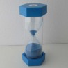 Sanduhr 50 Min. 15.5 cm Hellblau, Glas im Kunststoff 6 Eckig Sanduhr 50 Min. 15.5 cm Hellblau, Glas im Kunststoff 6 Eckig