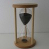 Sanduhr 45 Min. 15 cm Schwarz, Buchenholz