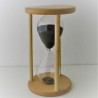 Sanduhr 45 Min. 15 cm Schwarz, Buchenholz