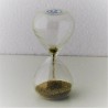 Glas Sanduhr 00.5 min. 8 cm Gold,