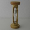 Sanduhr 3 Min. 113 mm zylindrisch Glas im Tannenholz