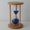 Sanduhr 3 Min. 9.5 cm Buchenholzrahmen rund