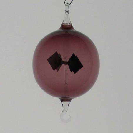 Glas Lichtmühle 60mm Kugel Form Öse & Haken Farbglas zum hängen