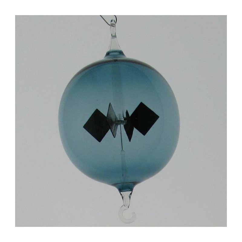Glas Lichtmühle 80mm Kugel Öse & Haken Petrol Glas zum hängen
