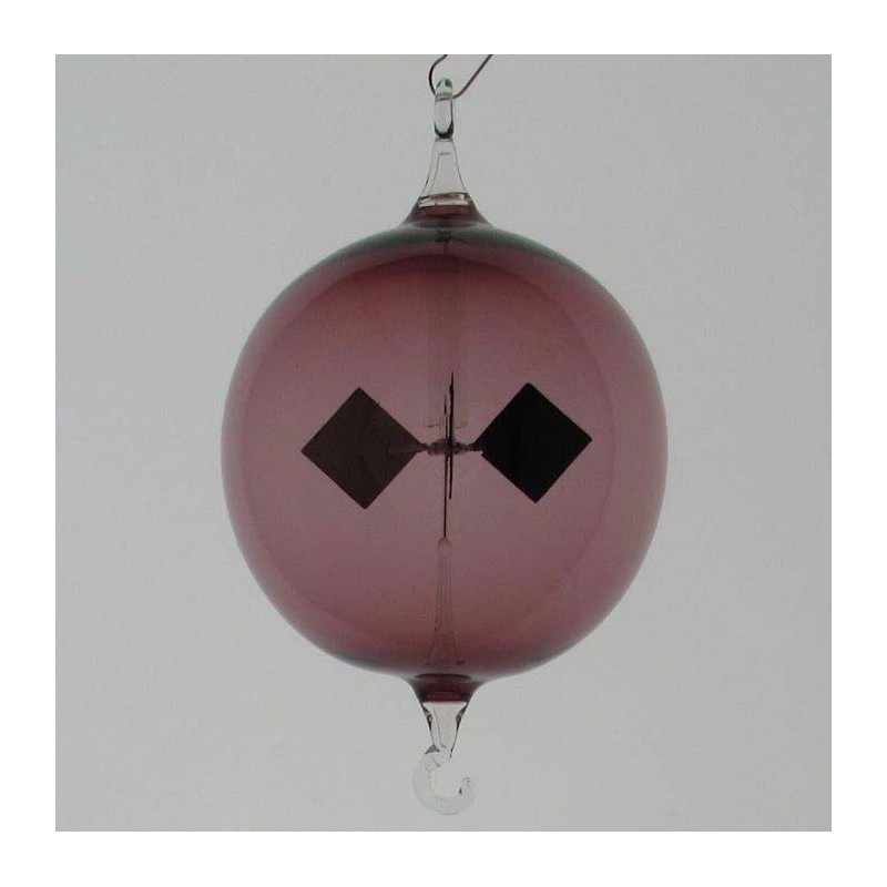 Glas Lichtmühle 80mm Kugel Öse & Haken violett Glas zum hängen