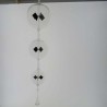 Glas Lichtmühle 80mm Kugel Öse & Haken Klarglas zum hängen
