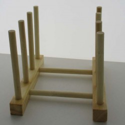 Regal 14cm Multifunktionale Holz-Bambus