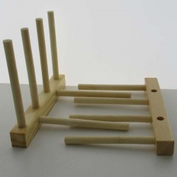 Regal 14cm Multifunktionale Holz-Bambus