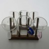 Regal 14cm Multifunktionale Holz-Bambus