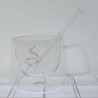 Isolierglas -200ml 10cm Doppel Wand Tasse Isolierung  Transparent