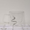 Isolierglas -200ml 10cm Doppel Wand Tasse Isolierung  Transparent