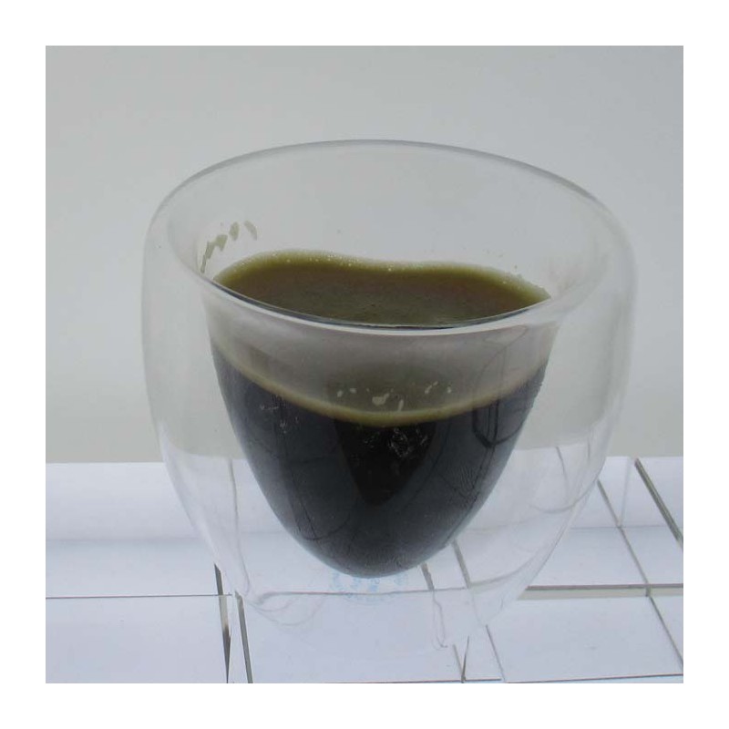 Isolierglas -200ml 9cm Doppel Wand Herz Getränke Becher Tasse Kreative Isolierung Drink Transparent