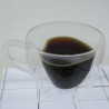 Isolierglas -200ml 9.5cm Doppel Wand Herz Getränke Becher Tasse Kreative Isolierung Drink Transparent