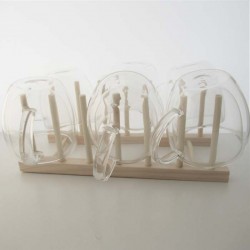 Isolierglas -200ml 9cm Doppel Wand Tasse Isolierung  Transparent