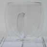 Isolierglas -200ml 9cm Doppel Wand Tasse Isolierung  Transparent