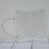Isolierglas -200ml 9cm Doppel Wand Tasse Isolierung  Transparent