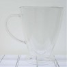 Isolierglas -450ml 13.5cm Doppel Wand  Tasse Isolierung  Transparent