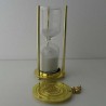 Sanduhren -4 min. 16 cm zum selber füllen mit eigenem Sand Zylinderform Glassanduhr mit Metalgestell