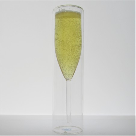 Isolierglas  -110ml 19cm Champagnerglas Flöten Kelch Wein Tulpe