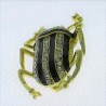Käfer Broschen Strass Emaille vergoldet