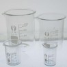 Glas 5ml-100ml Messgläser 4 Grössen Kapazität Chemie Labor Borosilikatglas Transparent