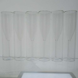 Isolierglas  -110ml 19cm Champagnerglas Flöten Kelch Wein Tulpe