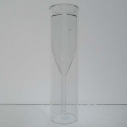 Isolierglas  -110ml 19cm Champagnerglas Flöten Kelch Wein Tulpe