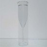 Isolierglas  -110ml 19cm Champagnerglas Flöten Kelch Wein Tulpe