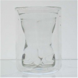 ISOLIERGLAS -150ml 11cm Männlichen Und Weiblichen Körper  für Junggesellenparty